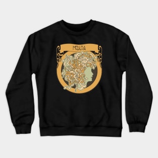 Medusa silhouette (light) Crewneck Sweatshirt